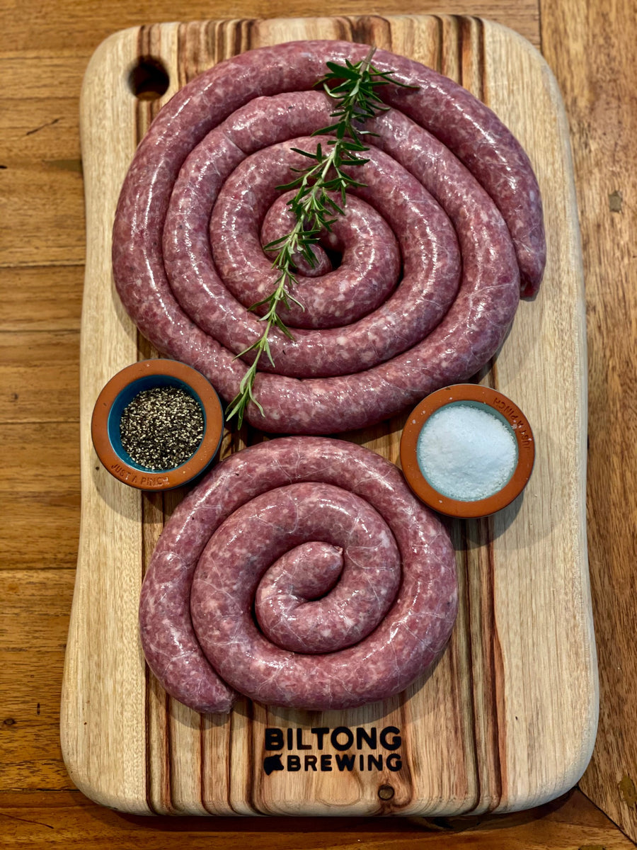 boerewors and biltong